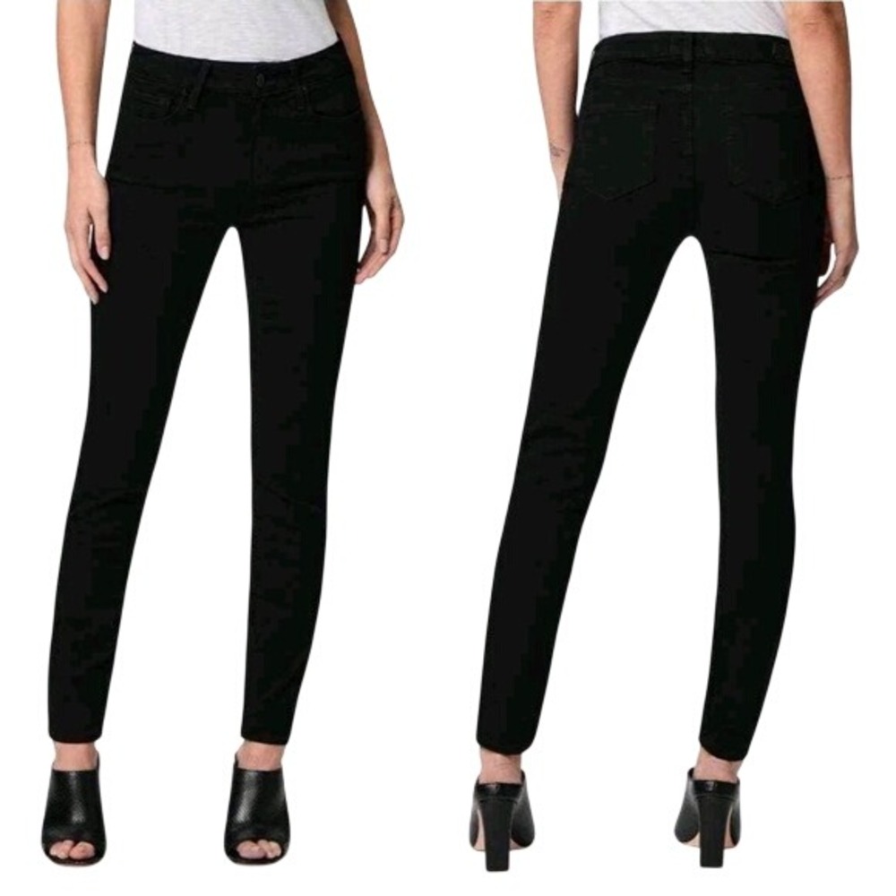 PAIGE‎ Transcend Verdugo Ankle Jeans Black Shadow Wash